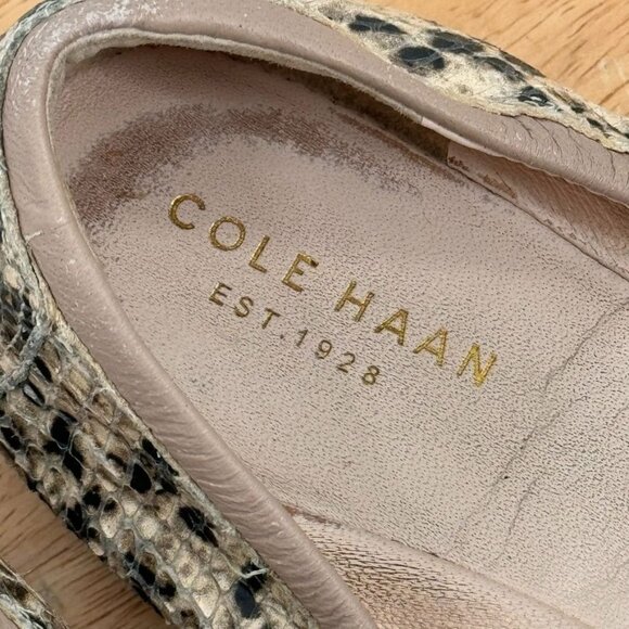 Cole Haan Womens Snakeskin Tali Soft Bow Ballet Flat size 7.5 - Picture 6 of 13